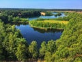 View from the tower on the Lommel Sahara in Belgium Royalty Free Stock Photo