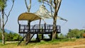 View tower of Nandi hills. Nearest hill station near Bangalore, Karnataka, India Royalty Free Stock Photo