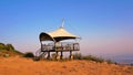 View tower of Nandi hills. Nearest hill station near Bangalore, Karnataka, India Royalty Free Stock Photo