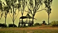 View tower of Nandi hills. Nearest hill station near Bangalore, Karnataka, India Royalty Free Stock Photo