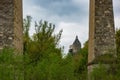 View of the tower of the old castle in Kamenetz-Podolsk Royalty Free Stock Photo