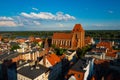 View from tower on Old City of Torun. Poland Royalty Free Stock Photo