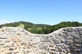 View from tower of ruins of castle Frydstejn