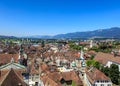 View from the tower of the St. Ursus Cathedral in Solothurn