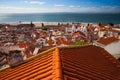 View from the tower on the Tejo river in Lisbon Royalty Free Stock Photo
