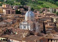 View From The Tower Torre Del Mangia To The Old Town Of Siena Tuscany Italy Royalty Free Stock Photo