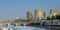 View of the towers of the National Library of France in Paris Royalty Free Stock Photo