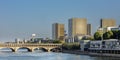 View of the towers of the National Library of France in Paris Royalty Free Stock Photo