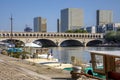 View of the towers of the National Library of France in Paris Royalty Free Stock Photo