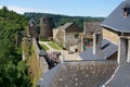Bouillon. Belgium.Bouillon Belgium. The inner courtyard of the Bouillon medieval castle. Royalty Free Stock Photo
