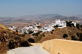 View of town, Alora, Andalusia, Spain. Royalty Free Stock Photo