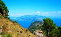 View of town Anacapri, Island Capri, Gulf of Naples, Italy, Europe Royalty Free Stock Photo