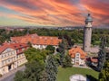 view of the town arnstadt with castle Royalty Free Stock Photo