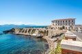 View at the Town beach in Piombino - Italy Royalty Free Stock Photo