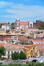 Town buildings and Cathedral, Silves, Portugal. Royalty Free Stock Photo