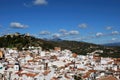 View of town and castle, Monda, Spain. Royalty Free Stock Photo