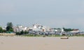 View of the town in Chaudok, Vietnam Royalty Free Stock Photo