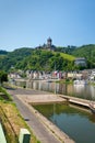 View on town Cochem and castle under town. Germany