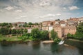 View of town Gaillac on the River Tarn