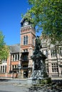 The Town Hall and statue, Burton upon Trent.