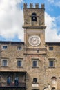 View of the town hall in the medieval city of Cortona Royalty Free Stock Photo