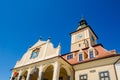 view of the town hall in romanian city brasov...IMAGE Royalty Free Stock Photo