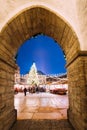 View Of Town Hall Square - Raekoja Plats Through The Arch Of Town