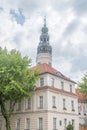 View town hall with tower