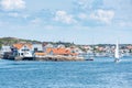 View of the Town and Harbor of Marstrand, Sweden Royalty Free Stock Photo