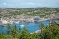 View of the Town and Harbor of Marstrand, Sweden Royalty Free Stock Photo