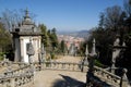 View town Lamego from stairway, Portugal. Royalty Free Stock Photo
