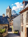 View of the town of Lanuza in the Pyrenees Royalty Free Stock Photo