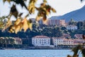 View of the town of Lecco on Lake Como Royalty Free Stock Photo