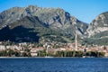 View of the town of Lecco on Lake Como Royalty Free Stock Photo