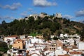 View of town, Monda, Spain. Royalty Free Stock Photo