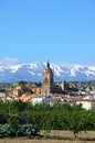 View of town and mountains, Guadix, Spain. Royalty Free Stock Photo