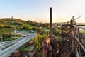 View on old blast furnace on Mining and metallurgical plant in Nizhny Tagil. Russia Royalty Free Stock Photo