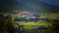 View of the town of Pla de Sant Tirs Royalty Free Stock Photo