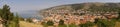 View of the town of Senj and the Adriatic coast in Croatia, on the foothills of the Mala Kapela and Velebit mountains.