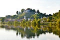 View of town of Sevnica and Sevnica castle