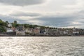 A view of the town of South Queensferry, Scotland, UK from the Forth of Forth.