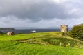 View of the town Uig with it's harbour connection to the outer Hebrides