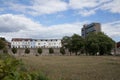 A view of the Town Wall and surrounded properties in Southampton, Hampshire, UK Royalty Free Stock Photo