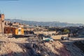 View of a town Yura near Arequipa, Pe Royalty Free Stock Photo