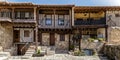 View of Traditional architecture in San Martin del Castanar. Sierra de Bejar. Spain.