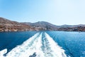 View of traditional colorful houses on Symi island, Greece, Dodecanese Royalty Free Stock Photo