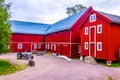 View of a traditional farmhouse in the norwegian folk museum in Oslo, Norway...IMAGE