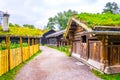 View of a traditional farmhouse in the norwegian folk museum in Oslo, Norway...IMAGE