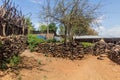 View of a traditional Konso village, Ethiop