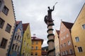 View of the traditional painted bavarian houses in the village of Fussen, Germany Royalty Free Stock Photo